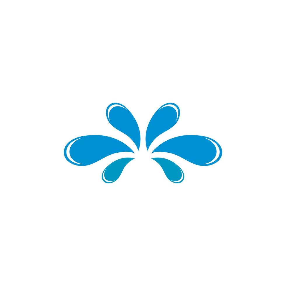Water splash logo vector icon illustration