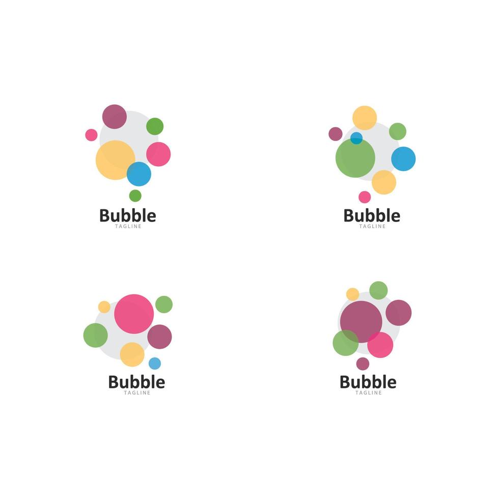 Abstract Bubbles vector symbol icon illustration