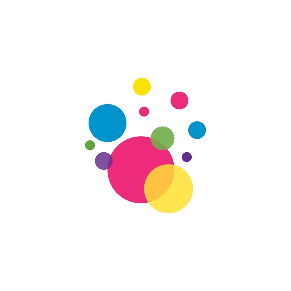 Abstract Bubbles vector symbol icon illustration
