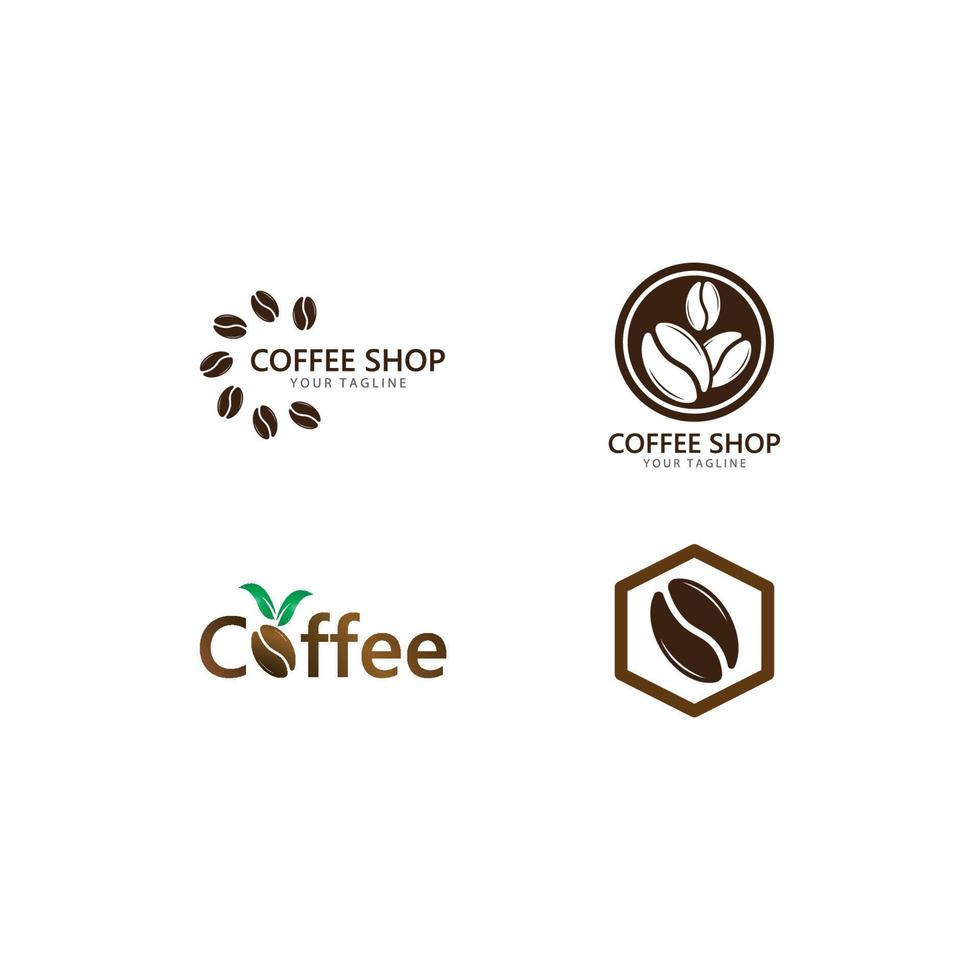 vector coffee logo template vector icon illustration