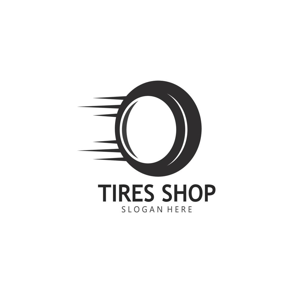 Set of tires logo vector icon illustration template