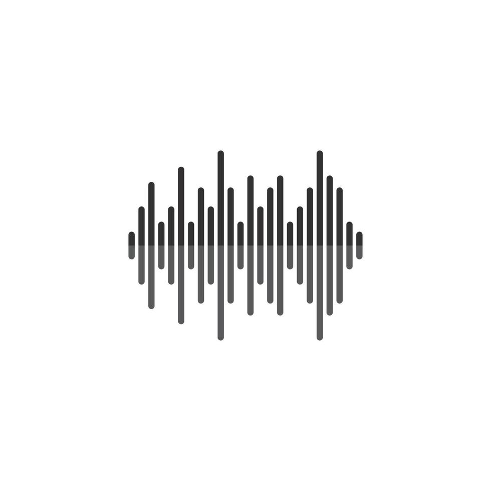 Sound waves vector illustration