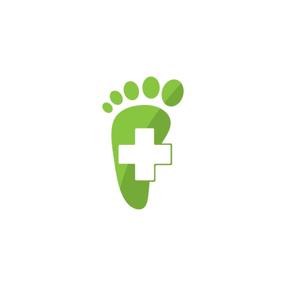 diseño de plantilla de logotipo de cuidado de pies vector