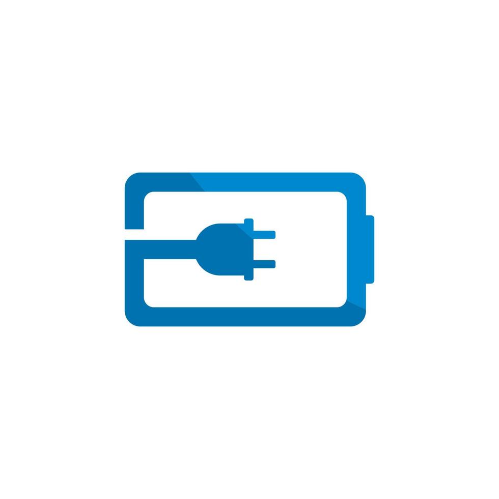 Battery logo vector icon illustration