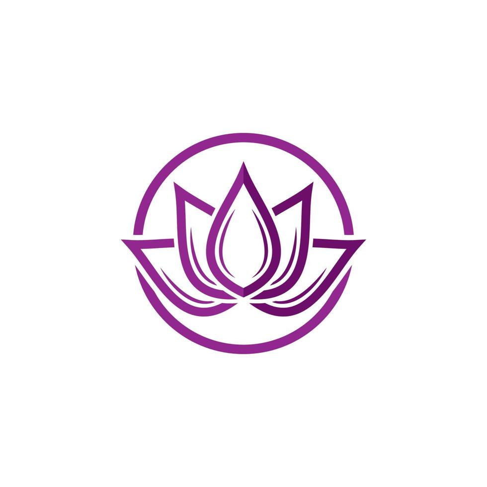 Beauty Vector Lotus flowers design logo Template