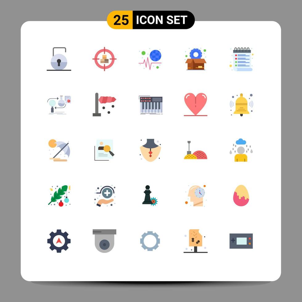 25 Creative Icons Modern Signs and Symbols of settings package valentine options trends Editable Vector Design Elements