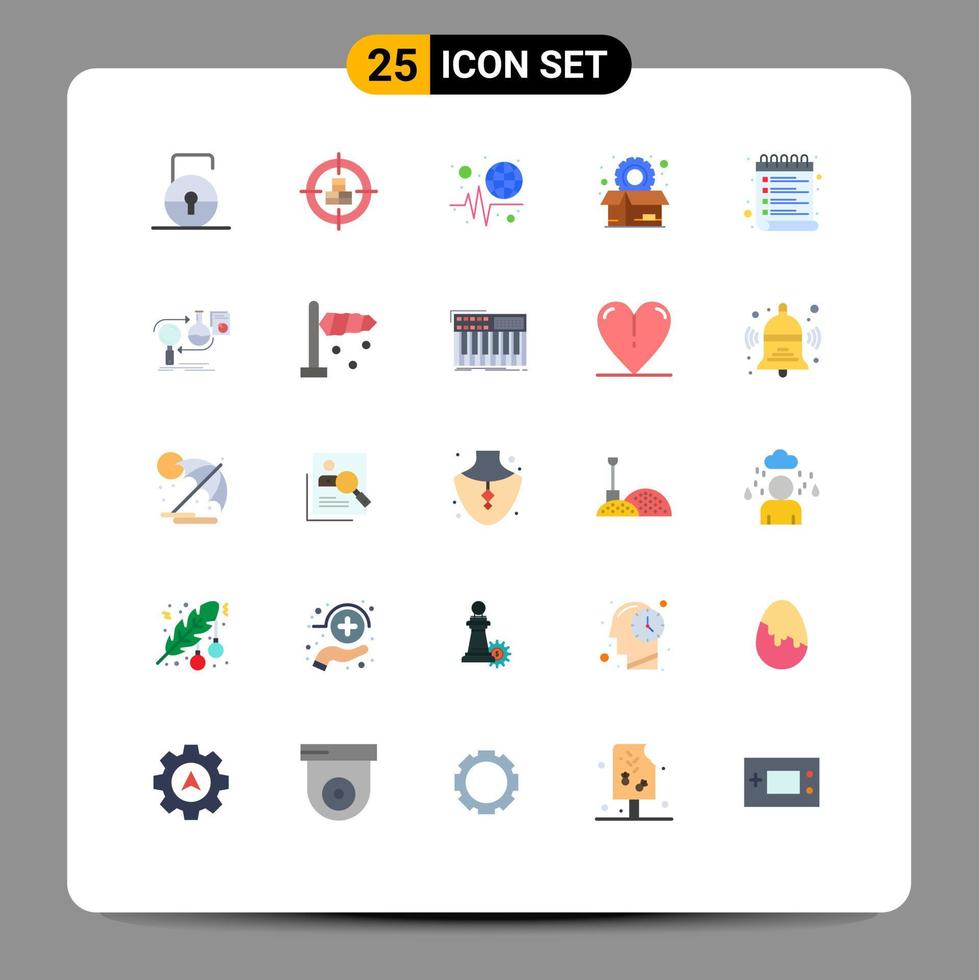 25 Creative Icons Modern Signs and Symbols of settings package valentine options trends Editable Vector Design Elements