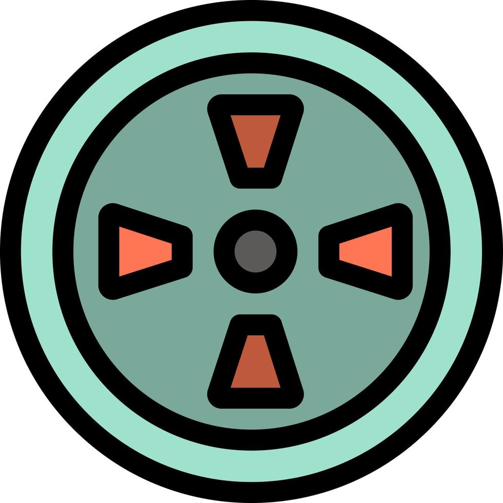 Fan Turbine Wind  Flat Color Icon Vector icon banner Template