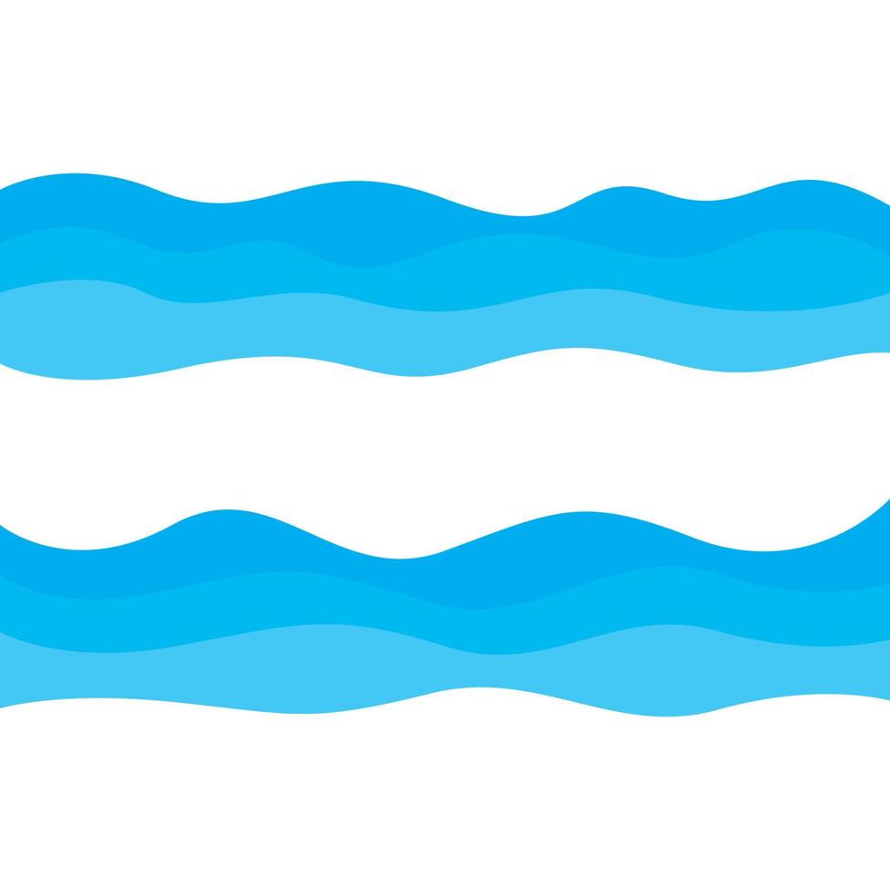 Abstract Water wave vector illustration design