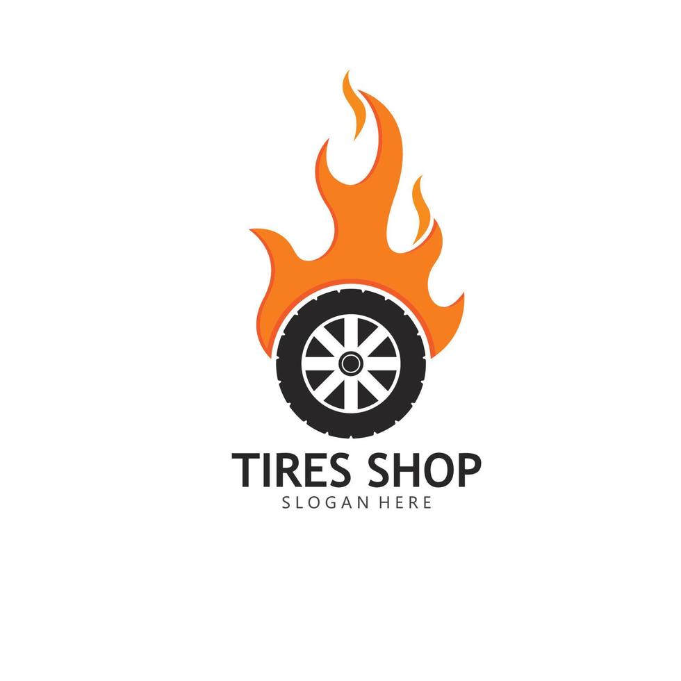 Set of tires logo vector icon illustration template