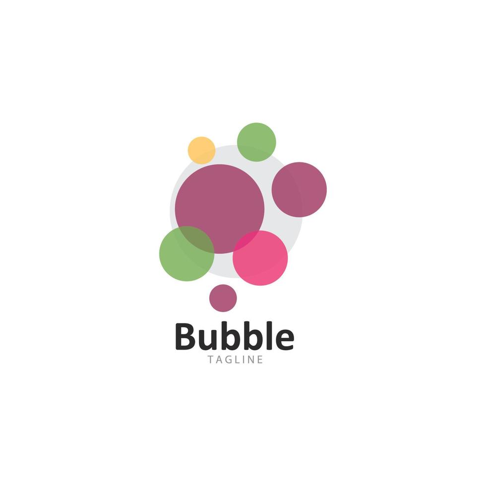 Abstract Bubbles vector symbol icon illustration