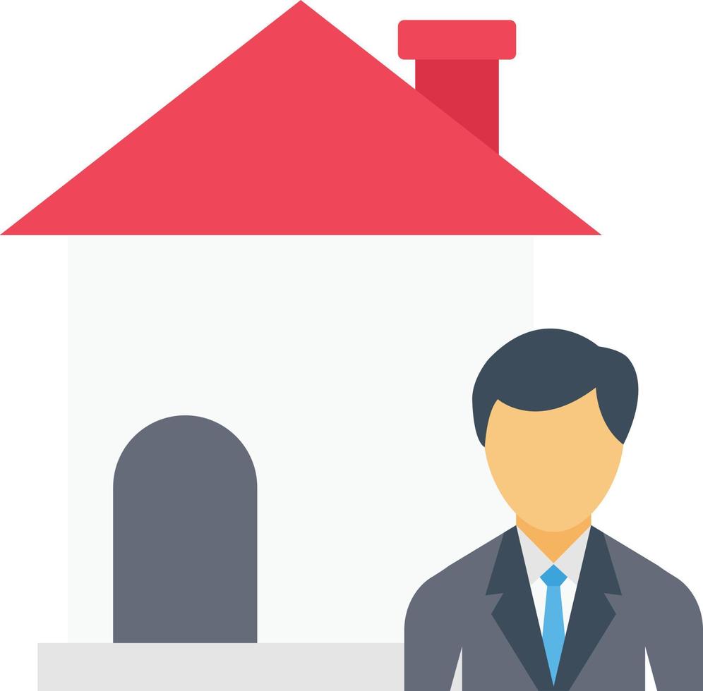 house dealer vector illustration on a background.Premium quality symbols.vector icons for concept and graphic design.