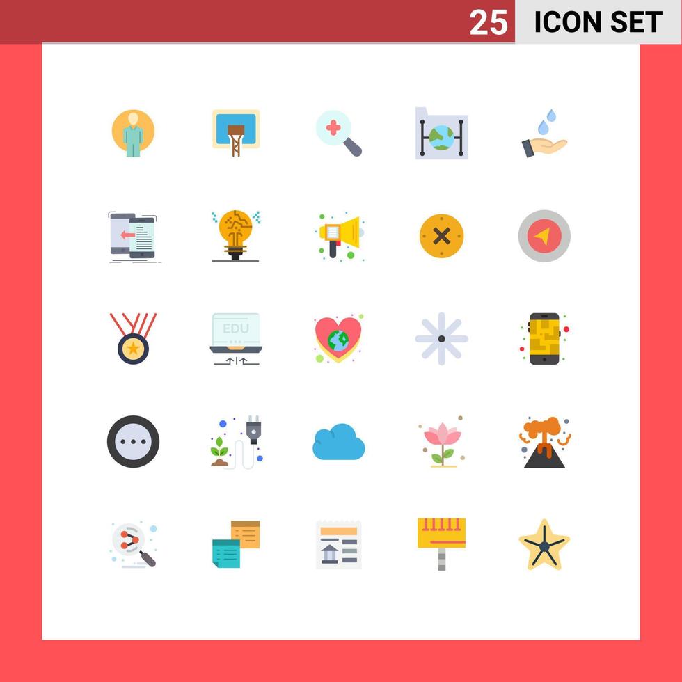 25 Creative Icons Modern Signs and Symbols of water network expanded file data Editable Vector Design Elements