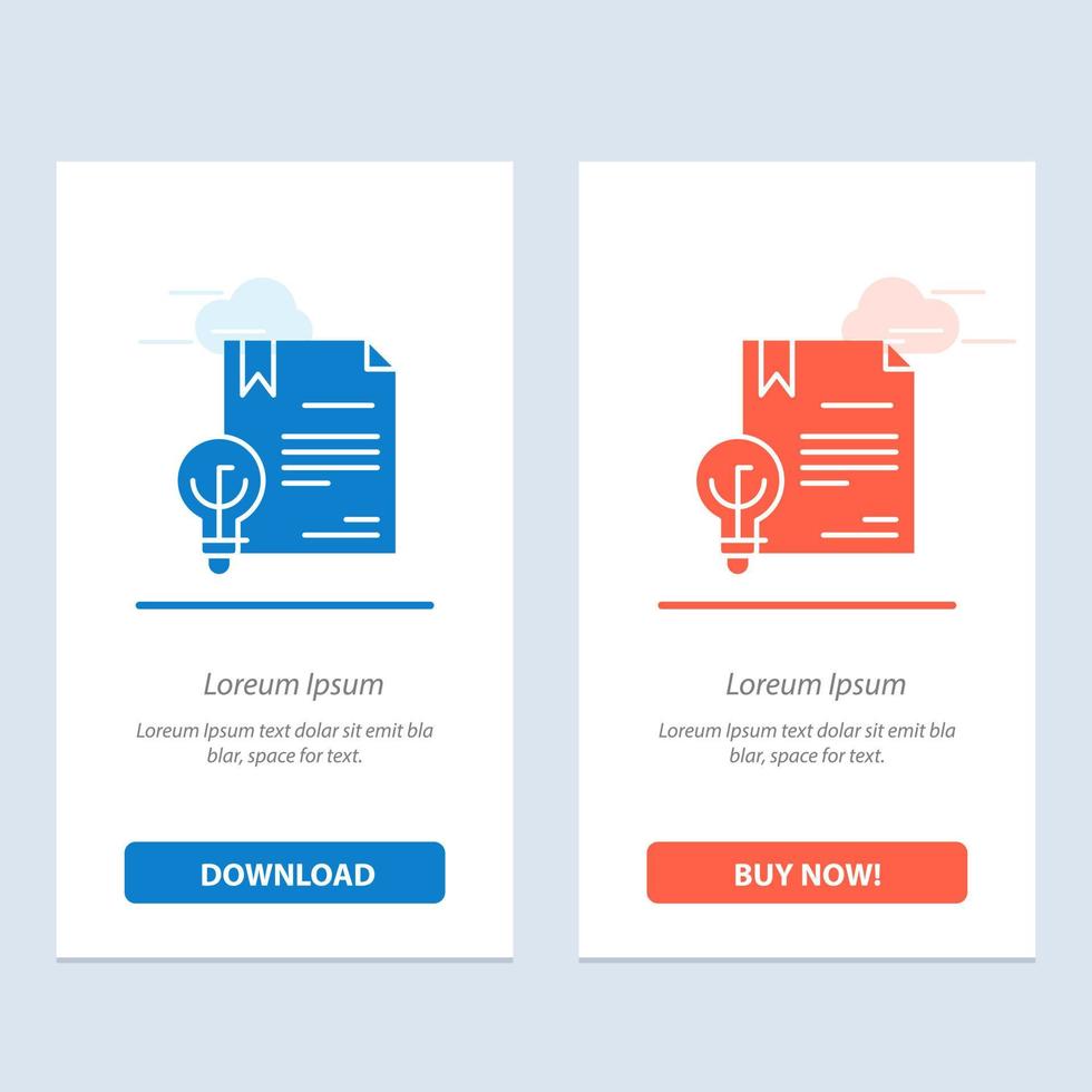 Business Copyright Digital Invention Law  Blue and Red Download and Buy Now web Widget Card Template vector