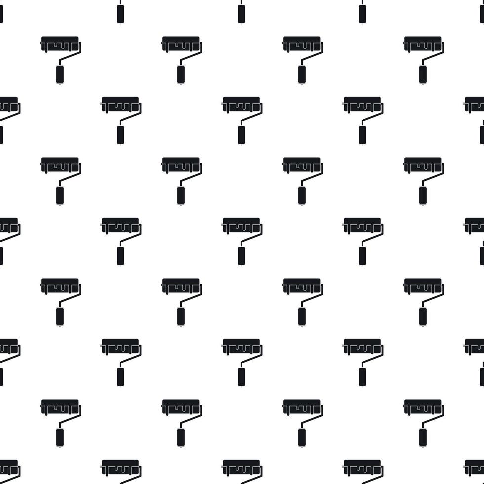 Roller pattern, simple style vector