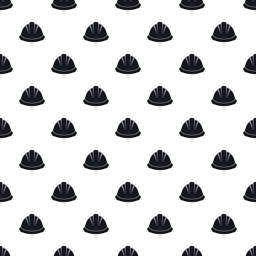Construction helmet pattern, simple style vector