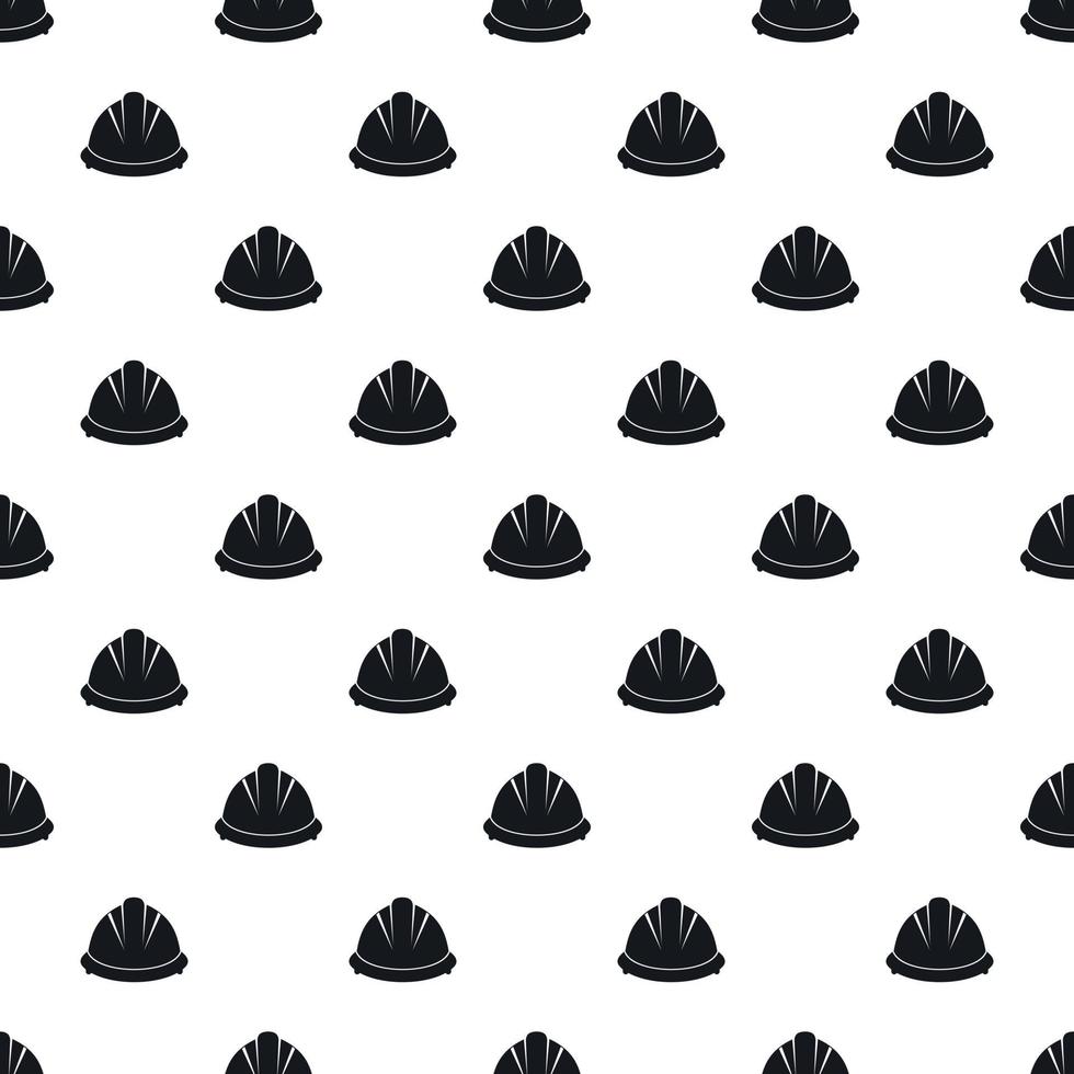 Construction helmet pattern, simple style vector