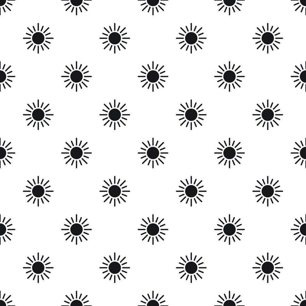 Sun pattern, simple style vector