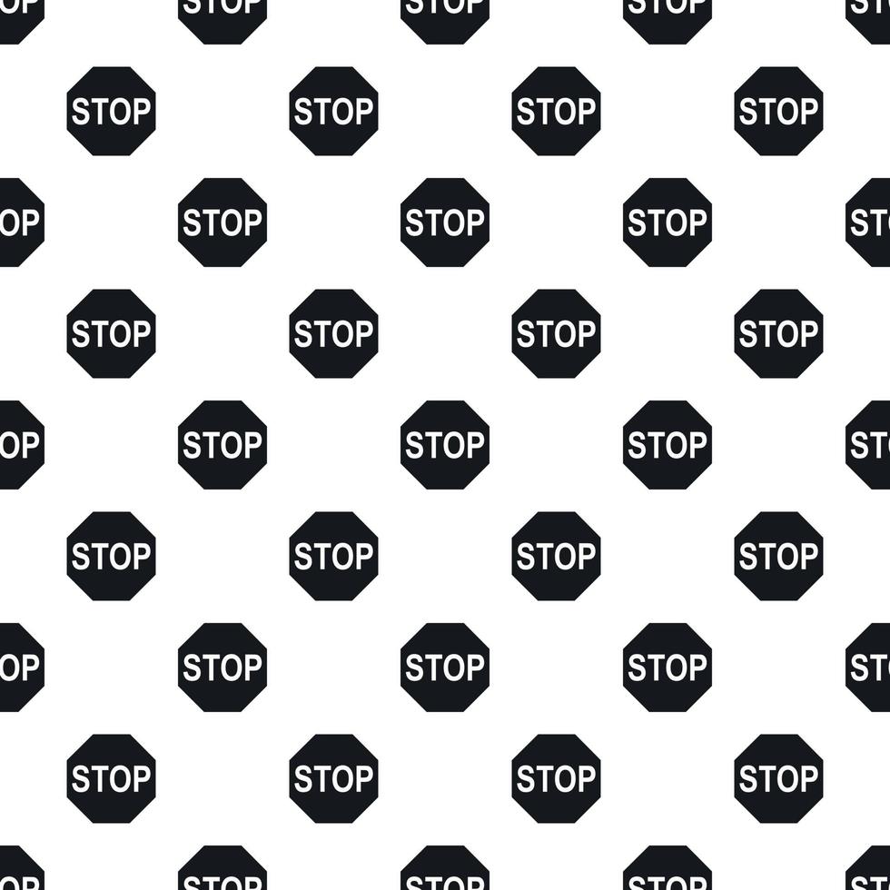 Stop sign pattern, simple style 15029356 Vector Art at Vecteezy