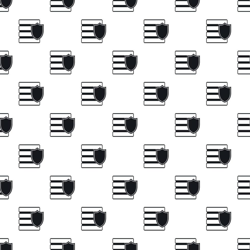 Data security pattern, simple style vector