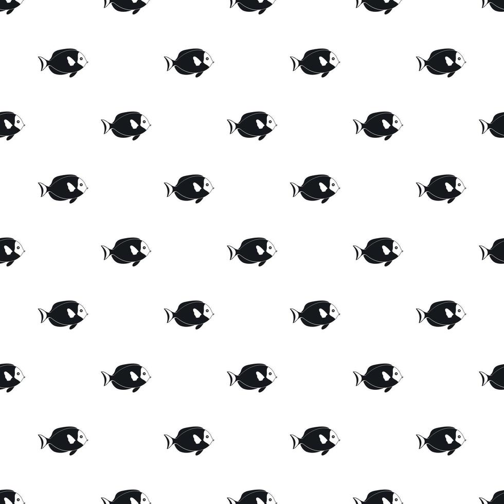 Surgeon fish pattern, simple style vector