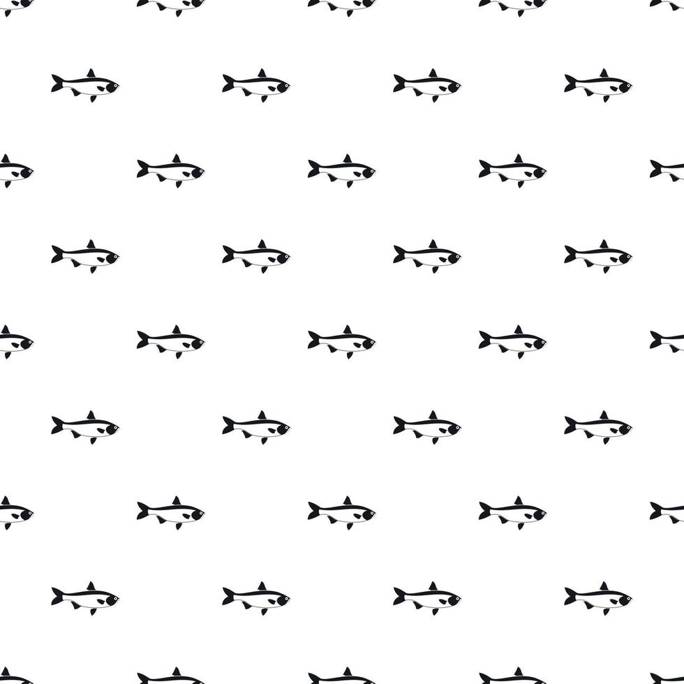 Salmon fish pattern, simple style vector