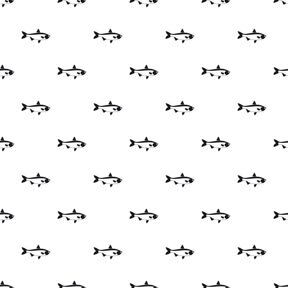 Salmon fish pattern, simple style vector