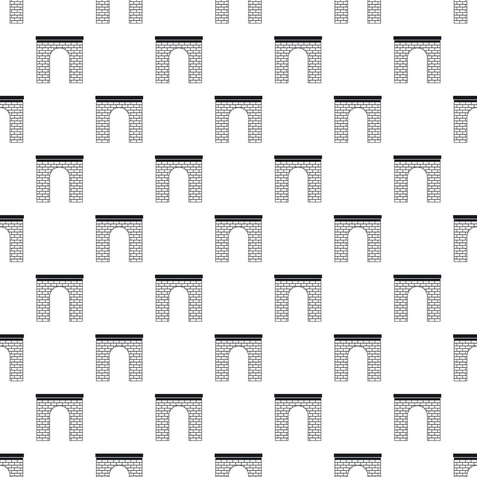 Brick arch pattern, simple style vector