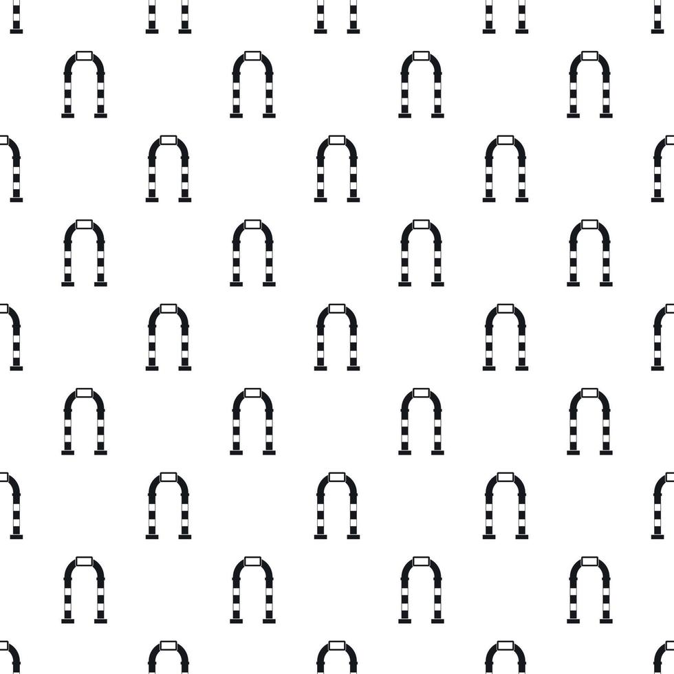 Metal arch pattern, simple style vector