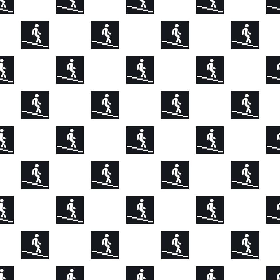 Sign escalator pattern, simple style vector