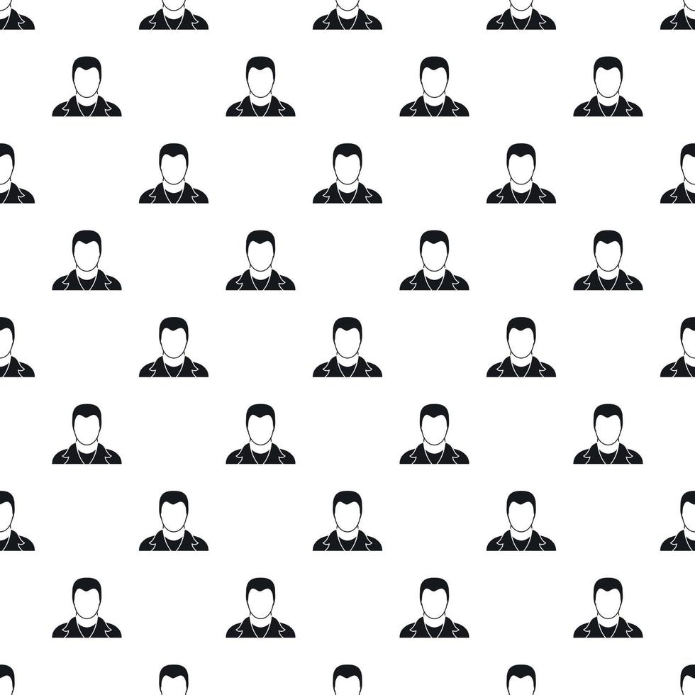 Young man with haircut avatar pattern vector