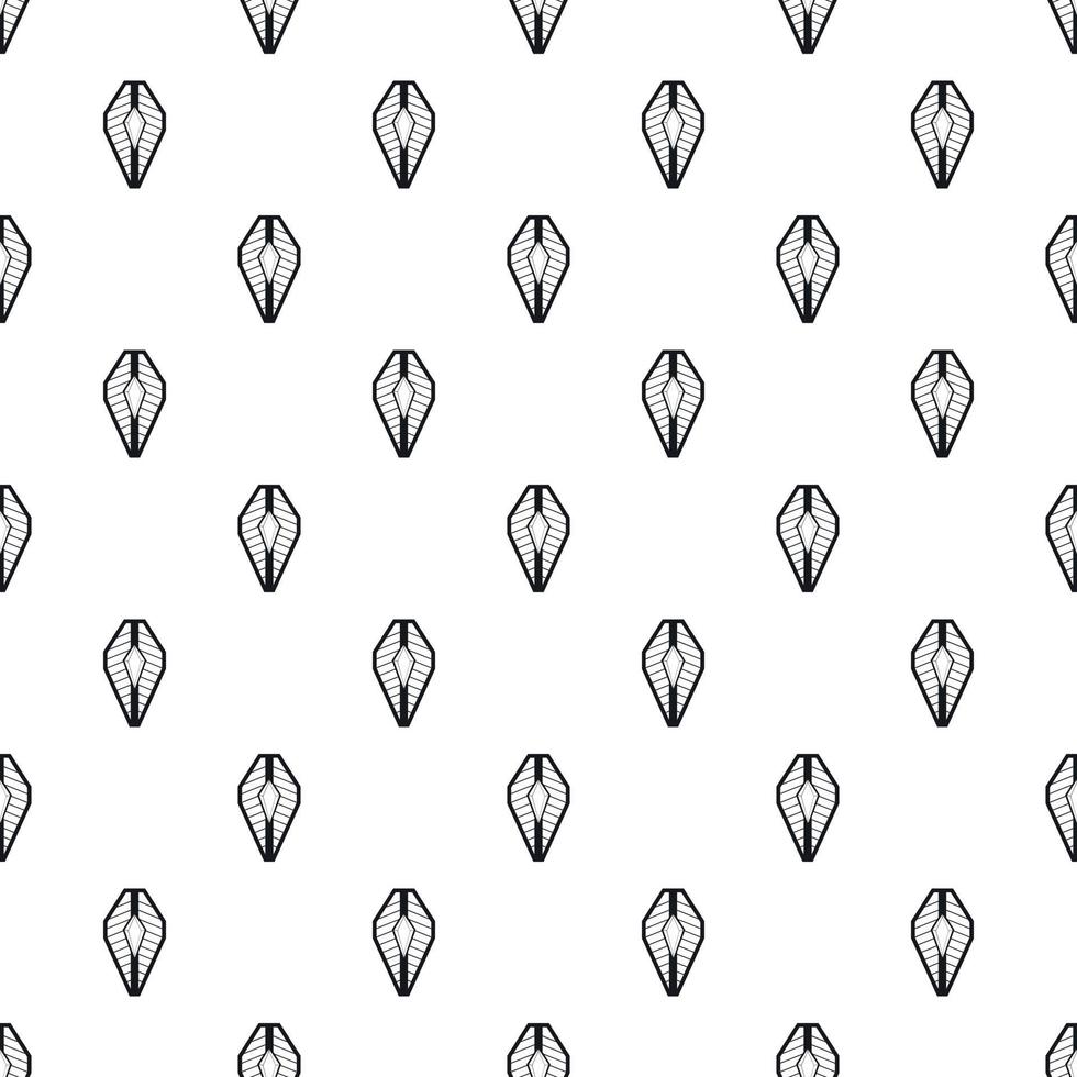 Shield with ornamentation pattern, simple style vector