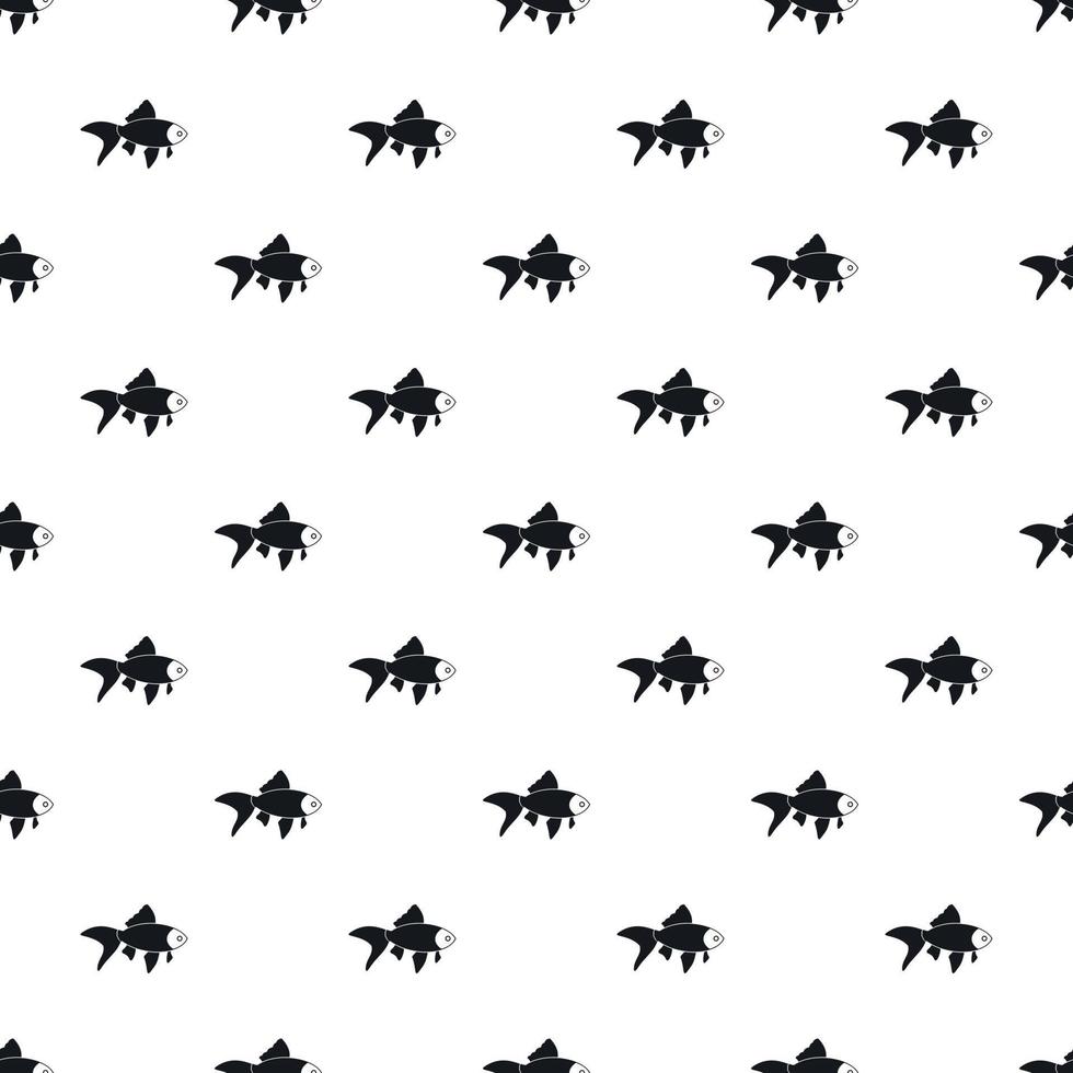 Goldfish pattern, simple style vector