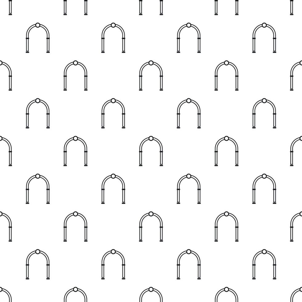 Oval arch pattern, simple style vector
