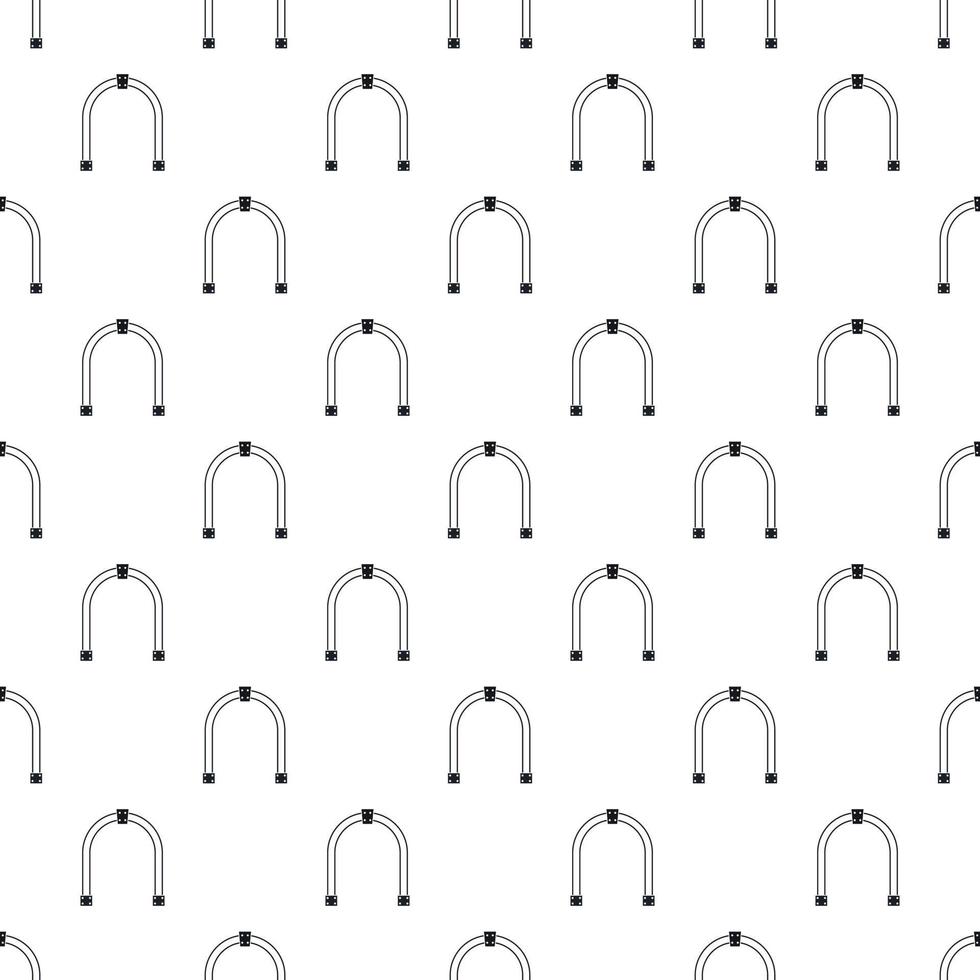 Steel arch pattern, simple style vector