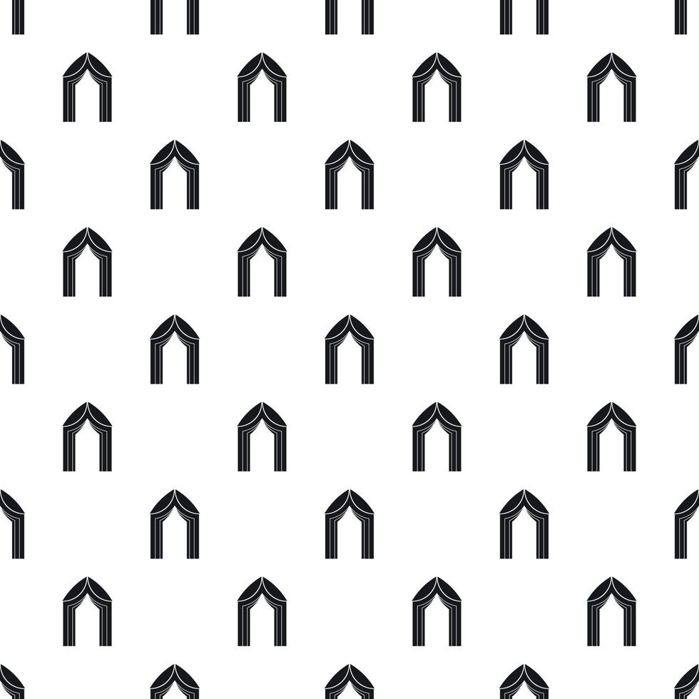 Arch tent pattern, simple style vector