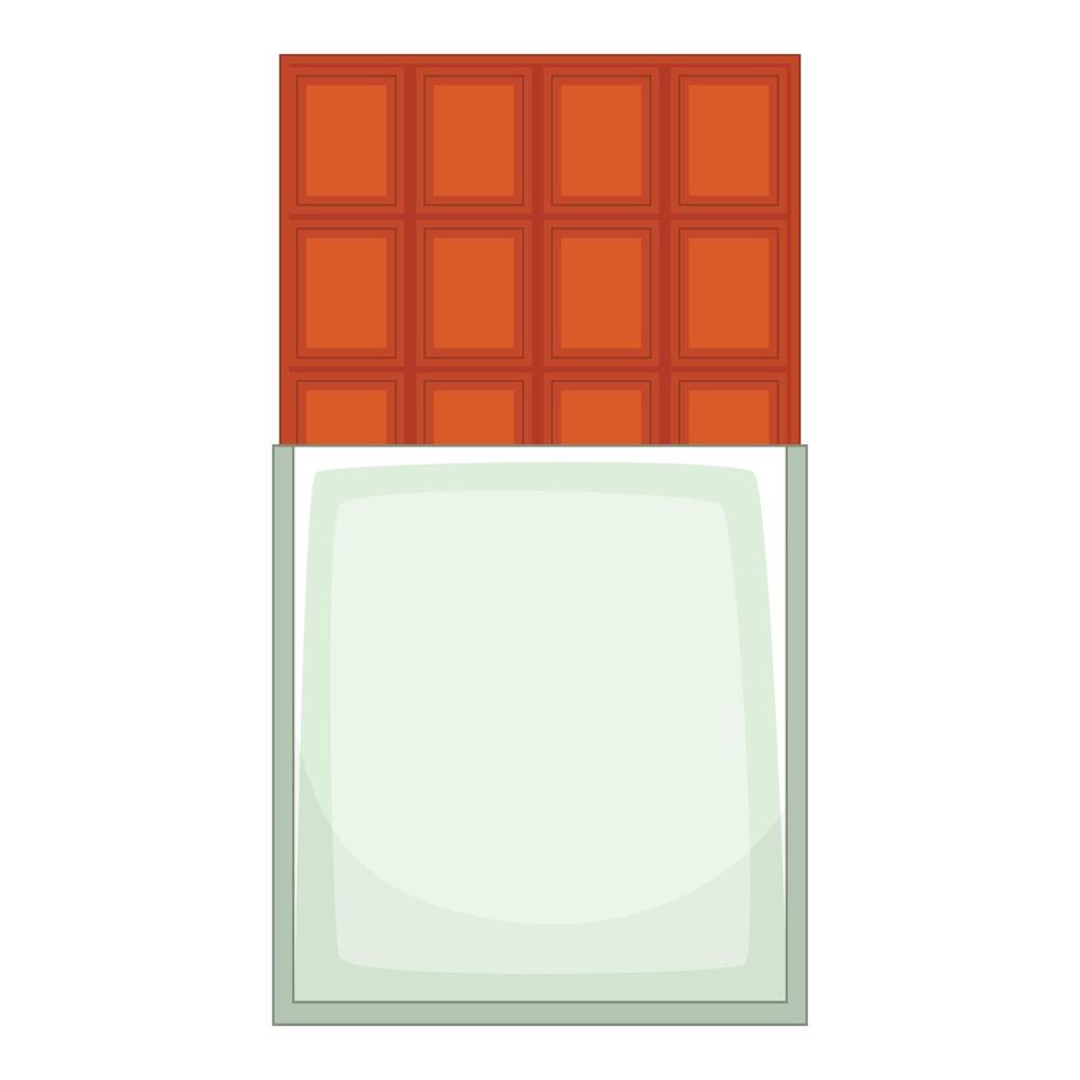 Chocolate icon, cartoon style vector