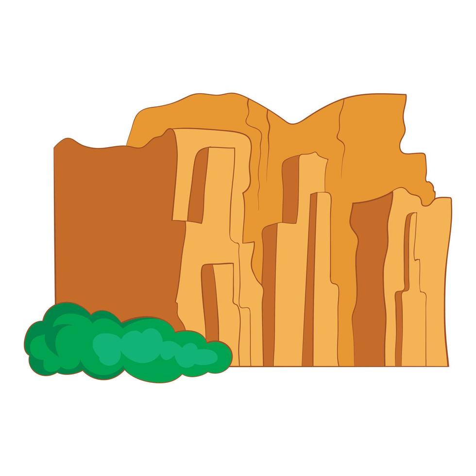 Sandstone cliffs, Talampaya National Park icon vector