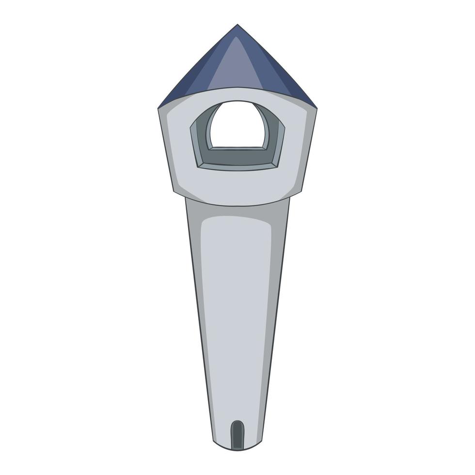 Abstract castle tower icon, cartoon style vector