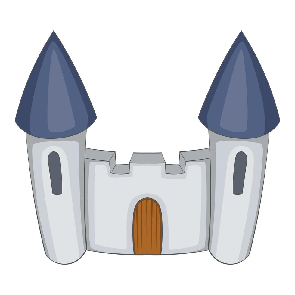 icono de fortaleza, estilo de dibujos animados vector