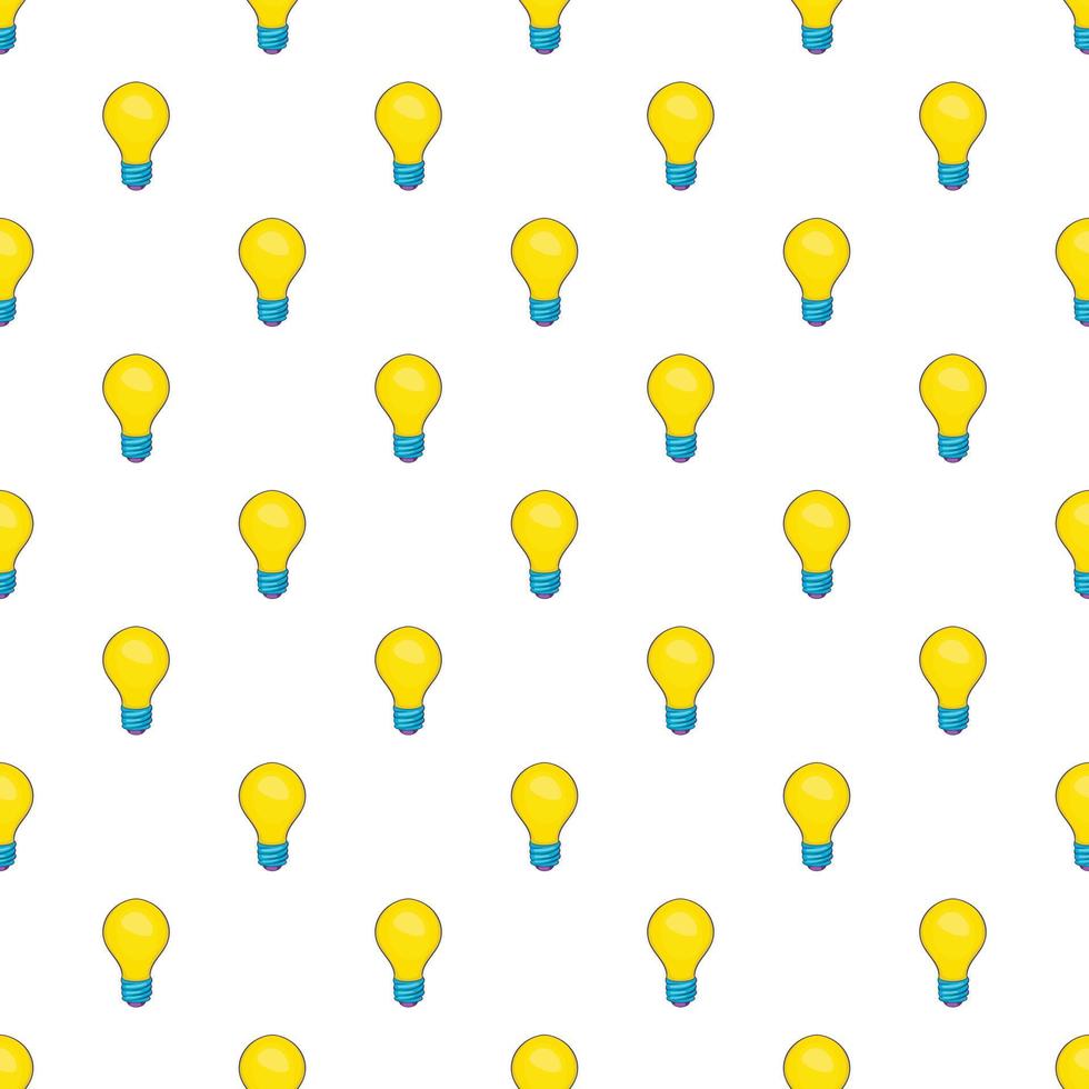 Bulb pattern, cartoon style vector