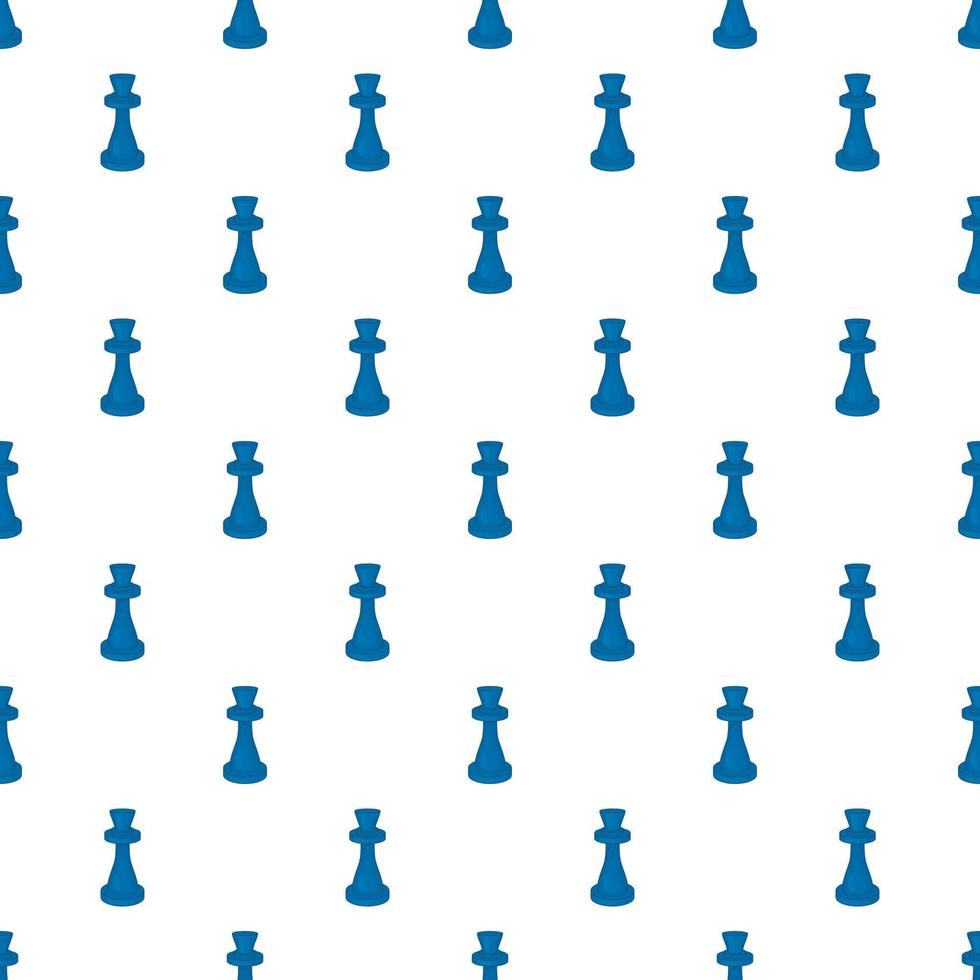 Chess king pattern, cartoon style vector