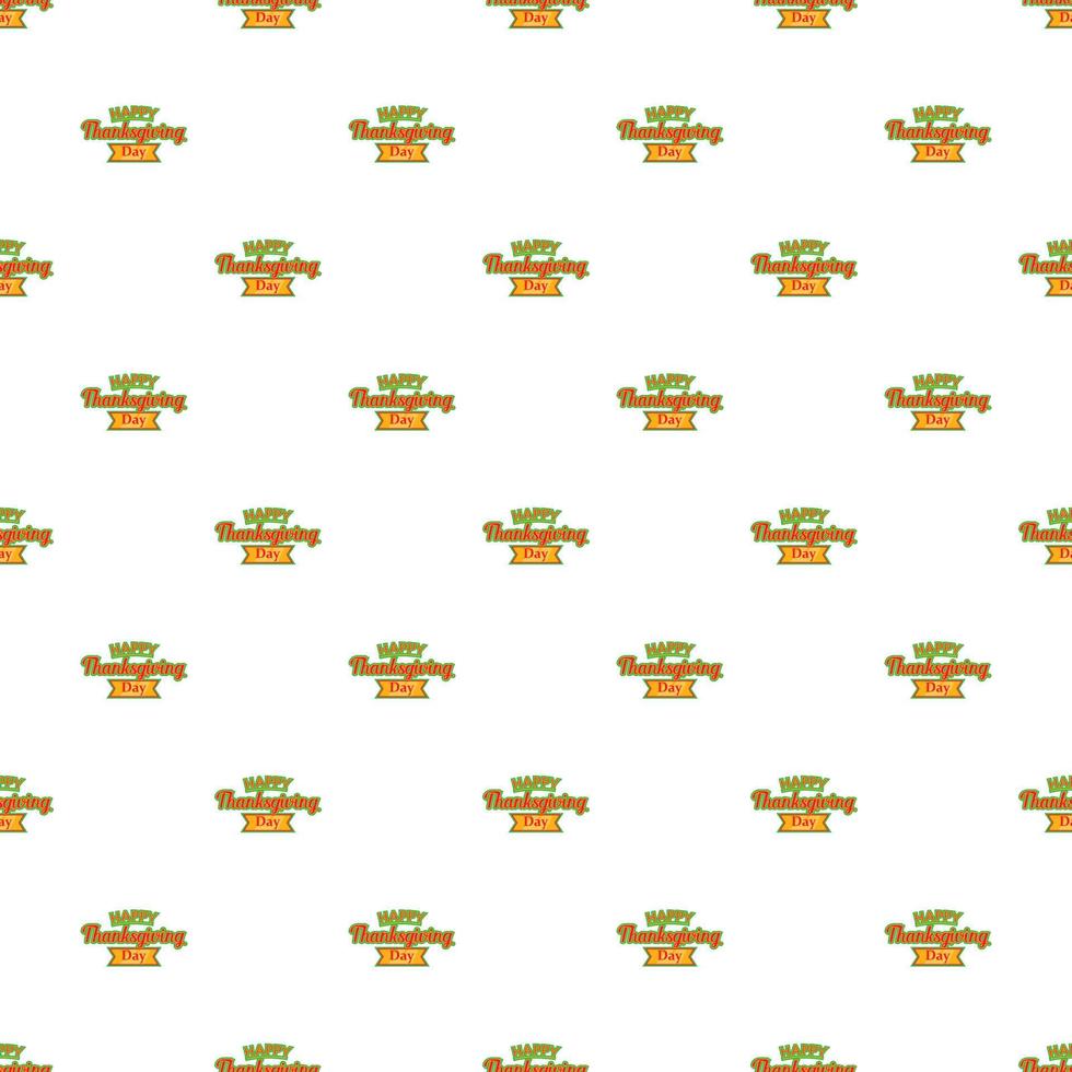 Happy Thanksgiving Day ribbon pattern vector