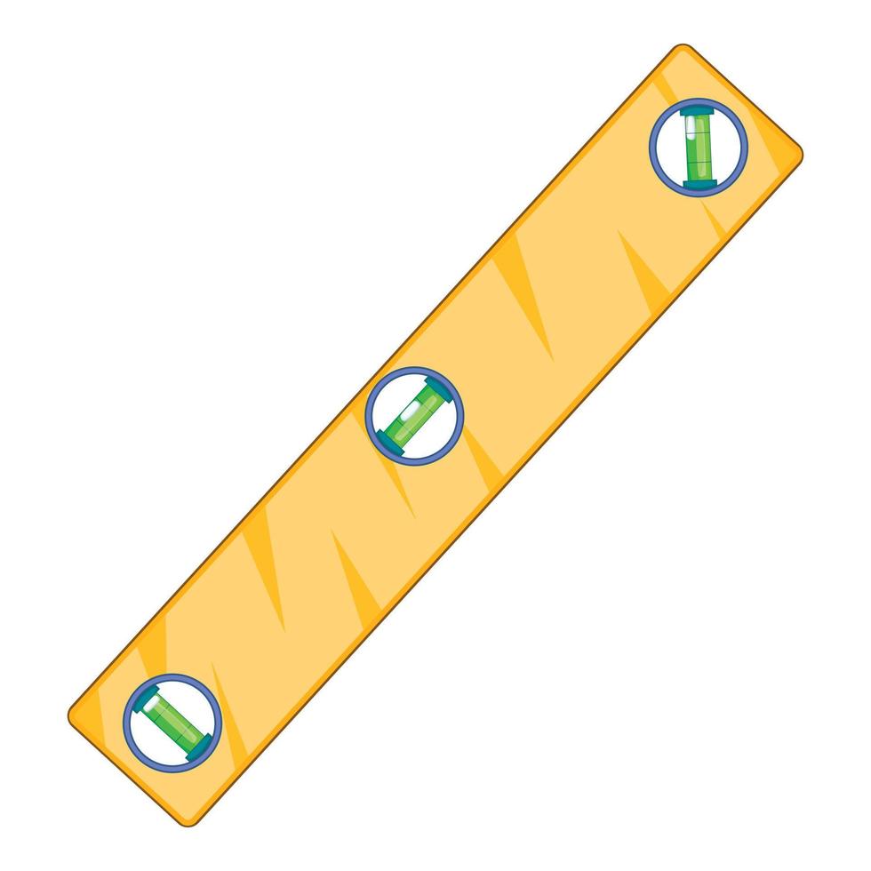 Level measurement icon, cartoon style vector