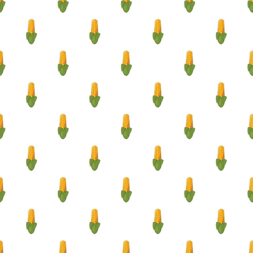 patrón de mazorca de maíz, estilo de dibujos animados vector