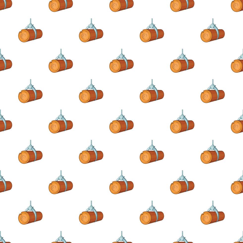 Log load pattern, cartoon style vector