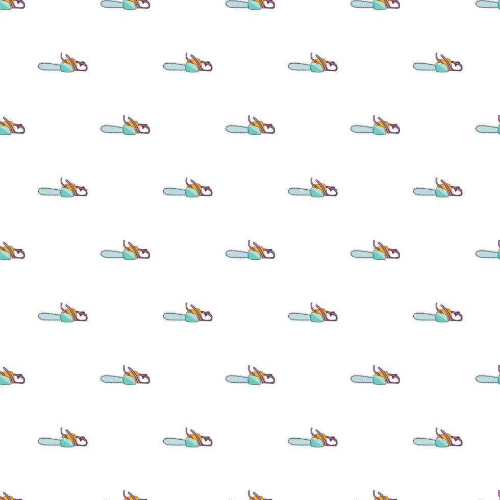 Chainsaw pattern, cartoon style vector