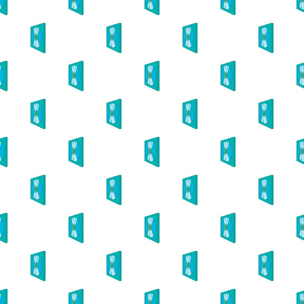 CD box pattern, cartoon style vector
