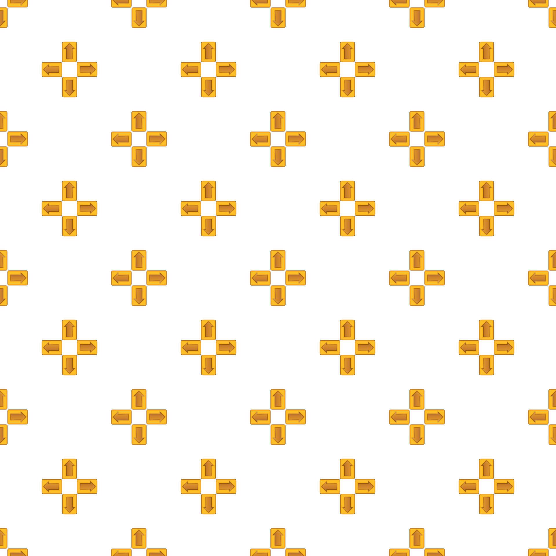 Up down left right arrows pattern, cartoon style 15029674 Vector Art at