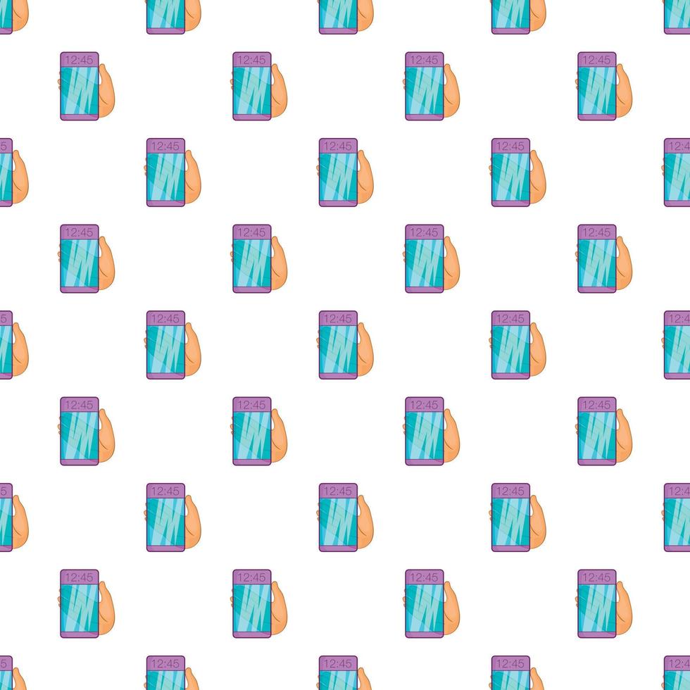 Futuristic transparent mobile smartphone pattern vector